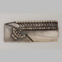 RAMA (Montevideo) /  Art Deco brooch, sterling set with diamonds and pearls, signed, c. 1920's-30's
