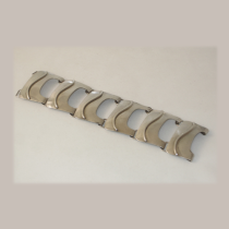 American Studio "Wave" Wide Link Bracelet, sterling, marked, c. 1950