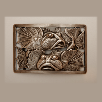 Anna Wagner "Sea Robin Fish" buckle, silver, signed, c. 1904 (identical model in the collection of the Metropolitan Museum New York)