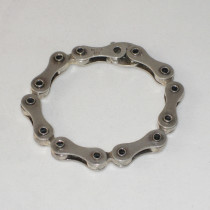 American "Sprocket Chain" Bracelet, sterling, marked, c. 1970's