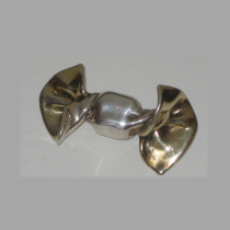 David Varsano, Israel, "Candy" Brooch, sterling with gilt highlights, signed, c. 1980's