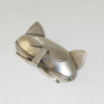 Beau "Fat Cat" Brooch, sterling, signed, c. 1950's