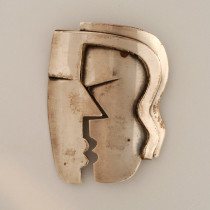 Francisco Rebajes "The Kiss"  Brooch, sterling, signed, c. 1940's