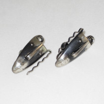 Francisco Rebajes "Mask" Earrings, sterling, signed, c. 1940's