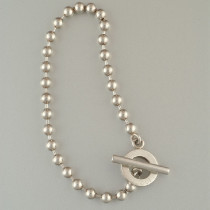 Gucci "Lamp chain" bracelet, sterling, signed, c. 1990's