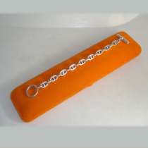 Hermes "Classic" link bracelet, sterling, signed, c. 1970's-80's