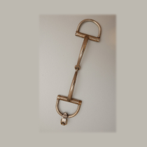 Hermes Equestrian "Horsebit" link bracelet, sterling, 14K gold details, signed, c. 1950's-60's