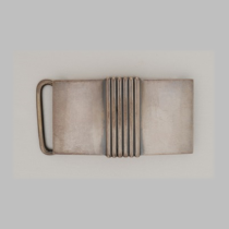 Georg Jensen "Rectangle" Belt Buckle, Sterling, signed, c. 1940's-50's