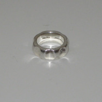 Paloma Picasso / Tiffany & Co. "Gear" Ring, sterling, signed, c. 1980's