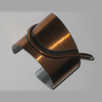 ORB / Otto Robert Bade " Loop" Cuff / Bracelet, copper, signed, c. 1950's
