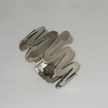 Sauteur / Renoir "Organic Zig Zag" Bracelet, sterling, signed, c. 1950's