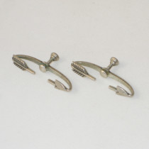 Napier "Feather Arrow" Earrings, signed, c. 1950's
