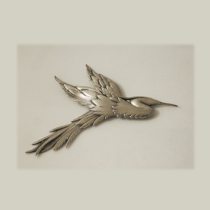 Guglielmo Cini "Egret" Brooch, sterling, signed, c. 1940's
