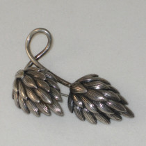 American Arts & Crafts "Fruit of the Vine" Brooch, sterling, marked, c. 1920