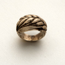 Peer Smed "Wheat" Motif Ring, sterling, signed, c. 1920's