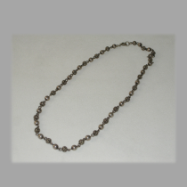 American "Fancy Bead" Necklace, sterling, marked, c. 1920's