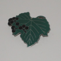 "Leaf" Brooch, Sterling and Enamel, marked, c. 1930's - 40's