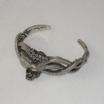 American Studio "Octopus" Bracelet, sterling, marked, c. 1980's