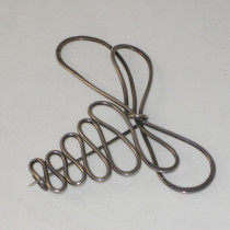Milton Cavagnaro "Lace Ribbon" Brooch, sterling, signed, c. 1950's