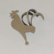 Beau "Rooster" Brooch, sterling, signed, c. 1950's