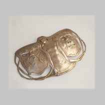 Erich Erler - Samaden, Important Breastplate, Sterling with Hand Repousse Work, signed, c. 1900