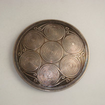 WMF German Jugendstil Buckle, Silver-Plated Alpaca, marked, c. 1905