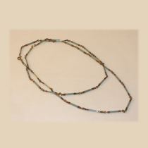 German Art Deco Sterling and Enamel Necklace, marked, c. 1930's