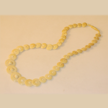 Art Deco, Ivory Button Necklace
