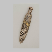 Shiebler "Sealife" Vinaigrette, sterling with gilt details, signed, c. 1880's