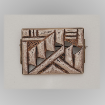 Austrian "Modernist" Silver Brooch, marked, c. 1920