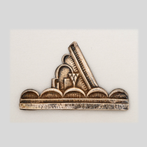 Wiener Werkstaette Silver Wallet Clip, marked c. 1920