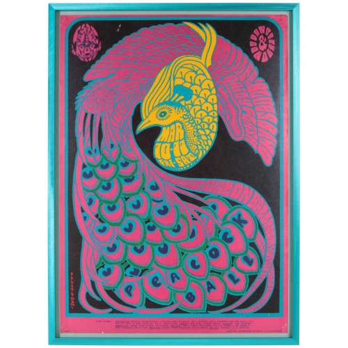 Victor Moscoso, Quicksilver Messenger Service, The Steve Miller Blues Band, The Daily Flash, Ben Van Meter, Rodger Hillyard: Peacock Ball at the Avalon Ballroom, March 10-11, 1967, 1st edition