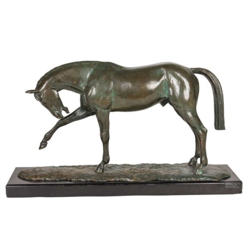 Andre Vincent Becquerel Arabian Horse bronze sculpture c. 1930