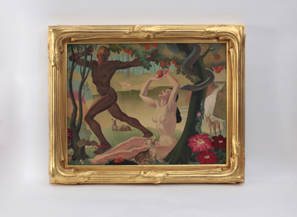 Alan Durman “Adam and Eve in the Garden of Eden”   c. 1945