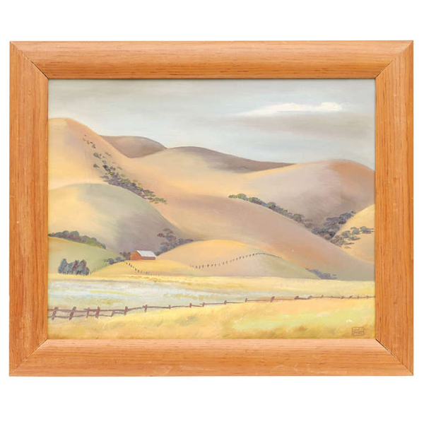 Jean Marion Gates Hall, “Napa Valley” Oil on canvas 1940