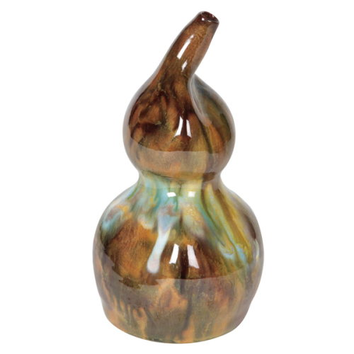 Christopher Dresser / Linthorpe Art Pottery Rare Aesthetic Movement “Gourd” Vase 1879-1882