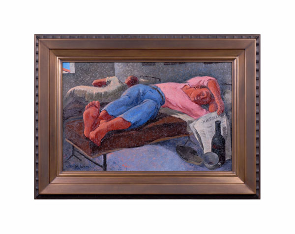 Roger Georges Andre Duval, “La Chambré” Oil on canvas 1924