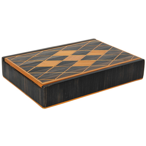 Andre Arbus (attr.) French Art Deco Straw Marquetry Box c. 1940
