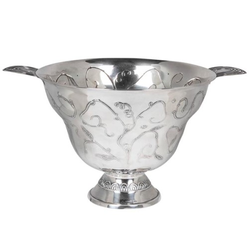 Scandinavian Modern / Art Deco Finnish Silver Presentation Bowl 1925
