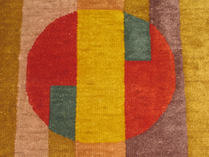 Walter Nichols Chinese Art Deco rug with circle motif c. 1935