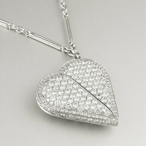 “Adjustable Heart” pendant, Platinum and diamonds 2008
