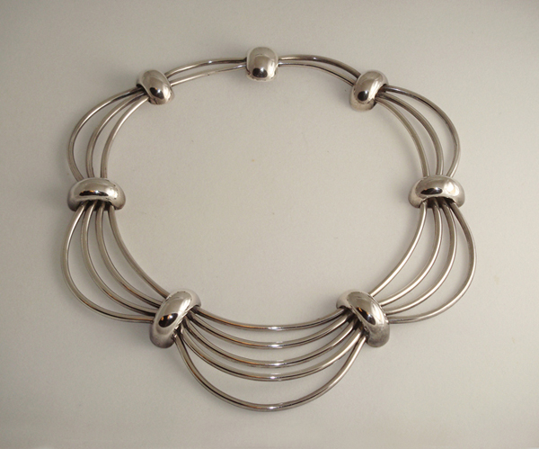 Antonio Pineda “Open Swag” necklace, sterling, signed c. 1950’s
