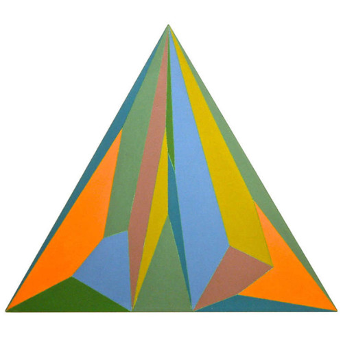 Peter Svenson, “Triangle Painting”, Oil on canvas 1976