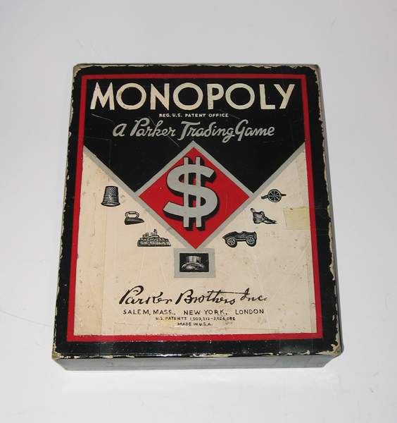 Tim Liddy Monopoly (1936) A Parker Trading Game 2007 Oil and enamel on copper, plywood back