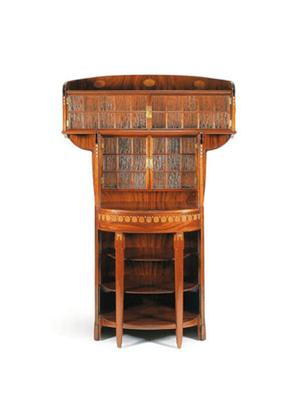 Alfred Grenander / W. Kummel 1904 St. Louis Exhibition cabinet, unique 1904