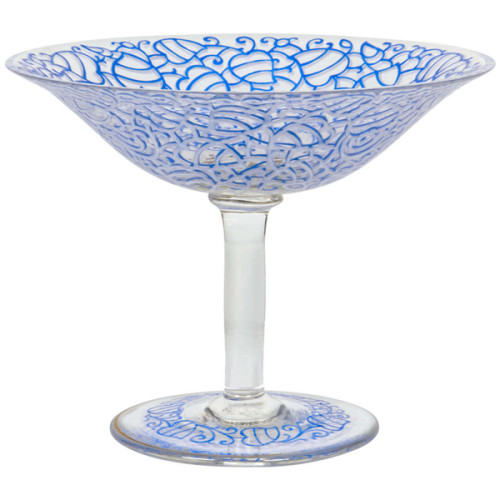J. & L. Lobmeyr Footed glass compote c. 1910