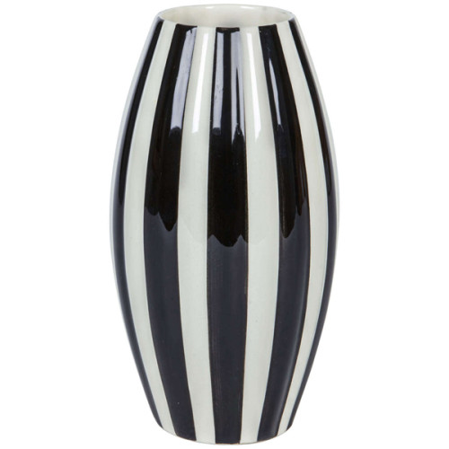 Velten Vordamm Keramik / Bauhaus Ceramics Black and White stripe Vase c. 1920