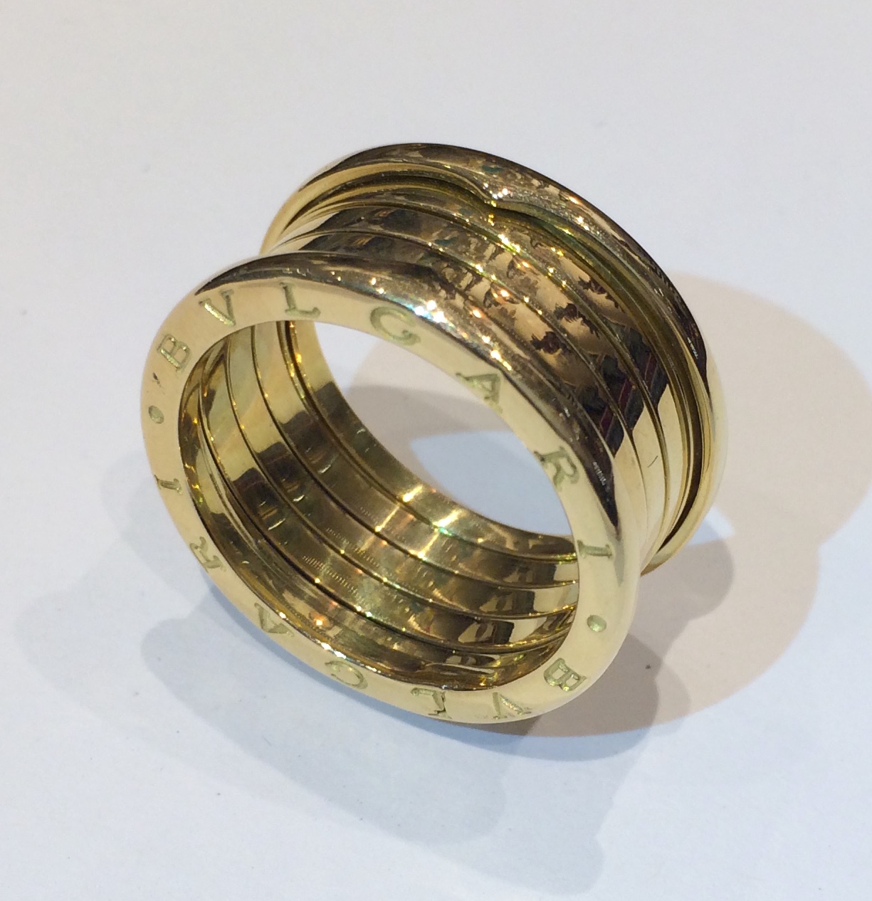 Bulgari “B zero 1” ring, 18K yellow gold, signed, c. 2000
