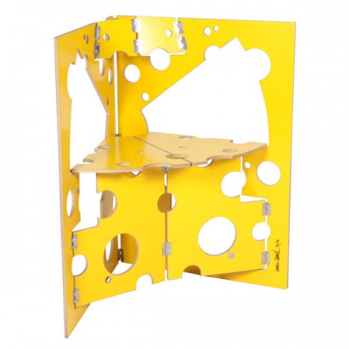 Werner Schmidt, Folding Triangle Swiss Cheese chair, Faltstuhl 1991