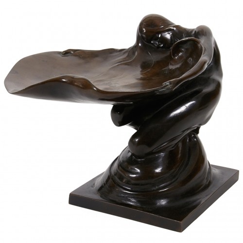 Sophie Burger-Hartmann bronze Art Nouveau Sculptural Vide Poche c. 1900